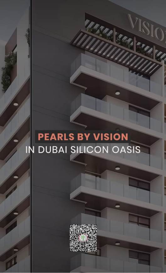 Roof Set Go project launch card, UAE — Pearls by Vision in Dubai Silicon Oasis.