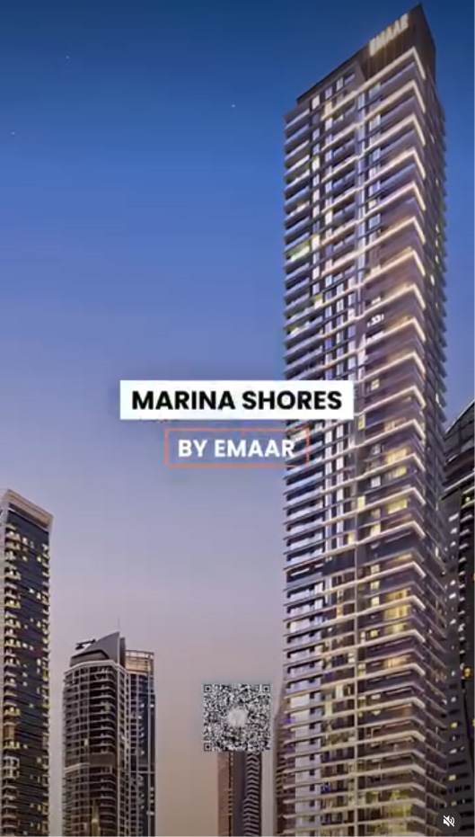 Roof Set Go project launch card, UAE — Marina Shores by Emaar.